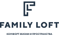 Логотип Family Loft – комфорт жизни и пространства. Первый Семейный лофт в Петроградском районе