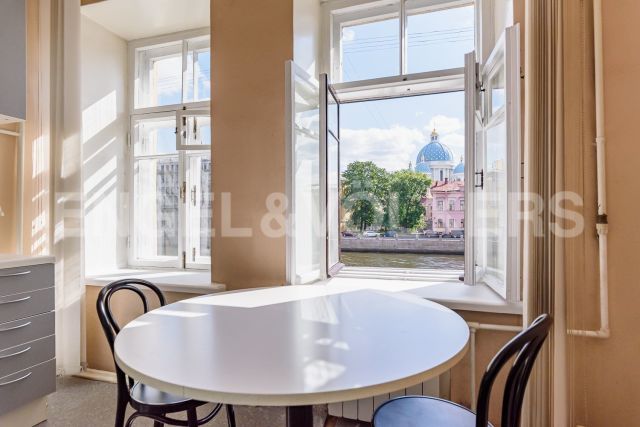 наб. реки Фонтанки, 135 – панорамный вид на воду и Троицкий собор