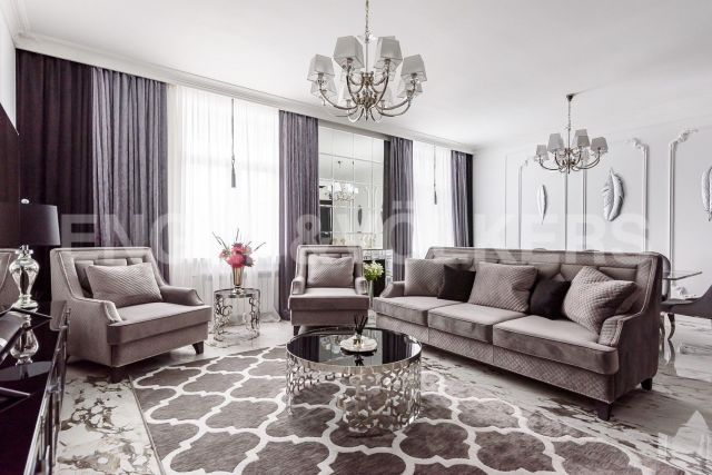 Аптекарская наб., 6 – видовая квартира в стиле Contemporary Chic